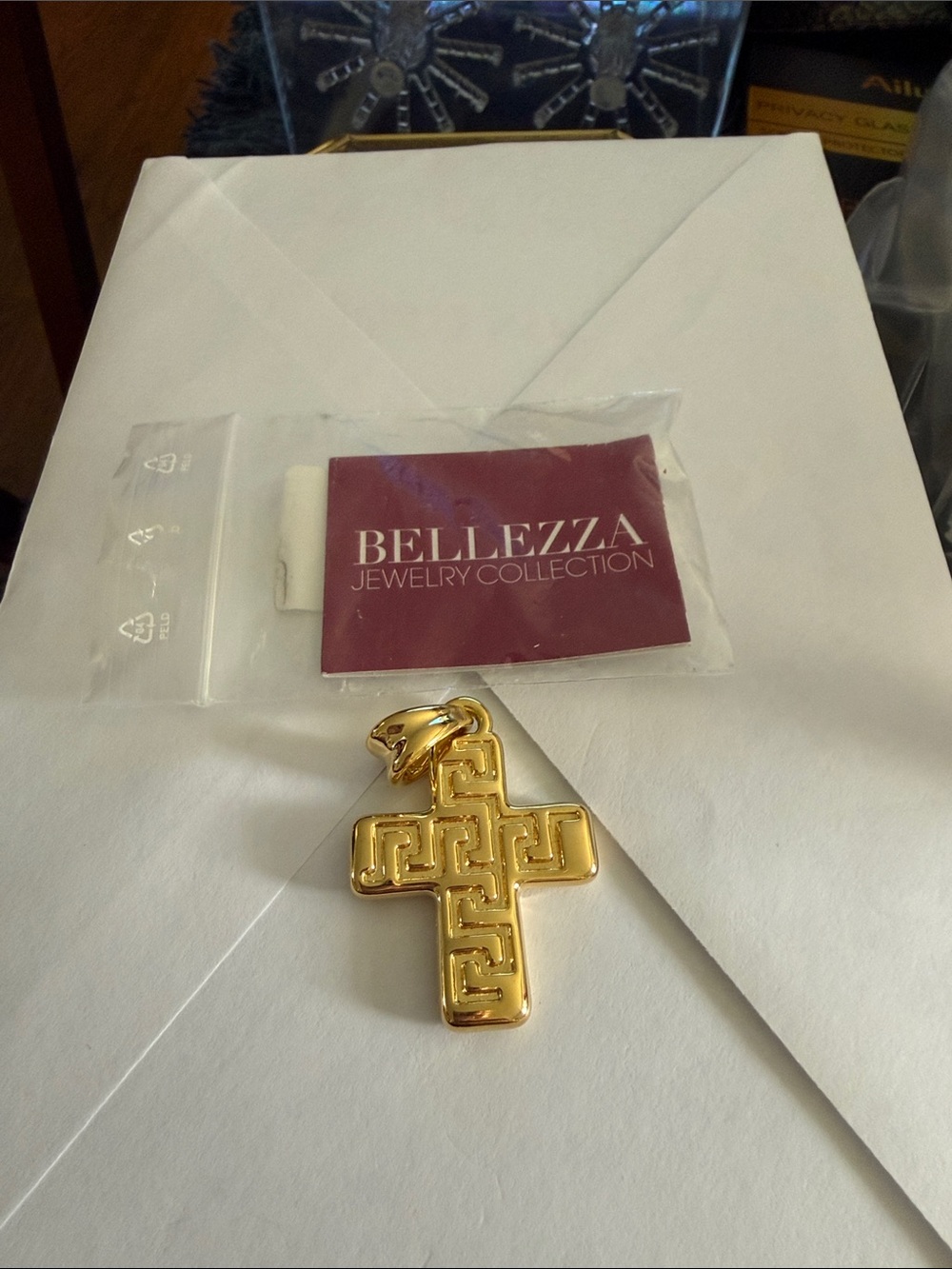 Bellezza Gold Cross Pendant Necklace - Women Jewelry